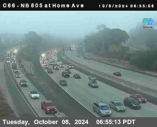 NB 805 at Home Ave (On Ramp)