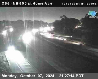 NB 805 at Home Ave (On Ramp)