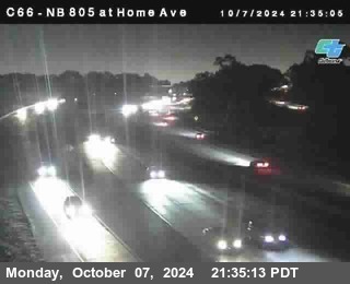 NB 805 at Home Ave (On Ramp)