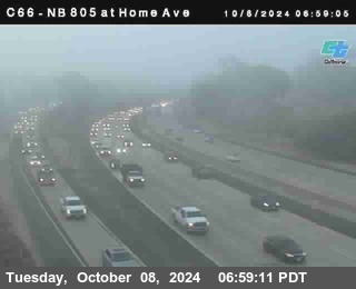 NB 805 at Home Ave (On Ramp)