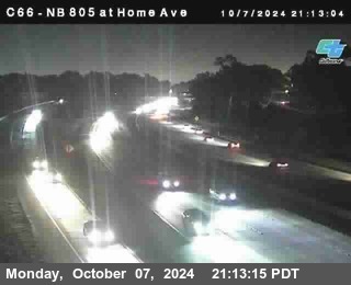 NB 805 at Home Ave (On Ramp)