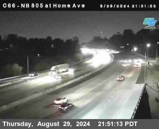 NB 805 at Home Ave (On Ramp)