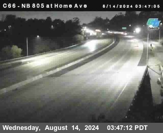 NB 805 at Home Ave (On Ramp)