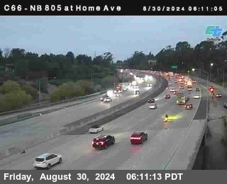 NB 805 at Home Ave (On Ramp)