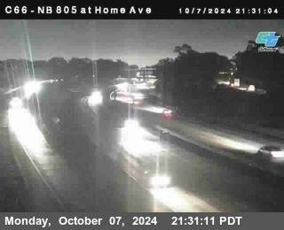 NB 805 at Home Ave (On Ramp)