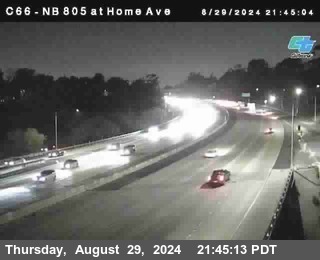 NB 805 at Home Ave (On Ramp)