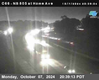 NB 805 at Home Ave (On Ramp)