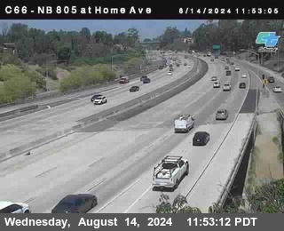 NB 805 at Home Ave (On Ramp)