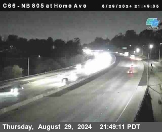 NB 805 at Home Ave (On Ramp)