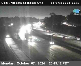 NB 805 at Home Ave (On Ramp)