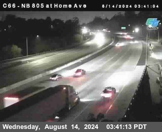 NB 805 at Home Ave (On Ramp)