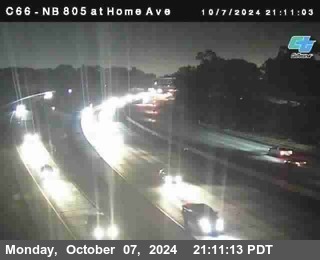 NB 805 at Home Ave (On Ramp)