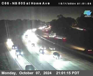 NB 805 at Home Ave (On Ramp)