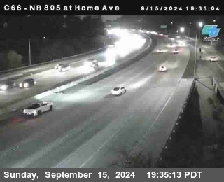 NB 805 at Home Ave (On Ramp)