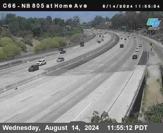 NB 805 at Home Ave (On Ramp)