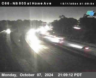 NB 805 at Home Ave (On Ramp)