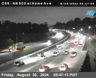 NB 805 at Home Ave (On Ramp)