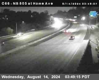 NB 805 at Home Ave (On Ramp)