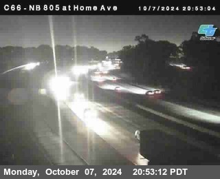 NB 805 at Home Ave (On Ramp)