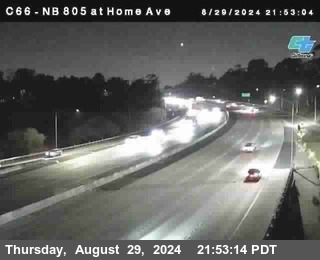 NB 805 at Home Ave (On Ramp)