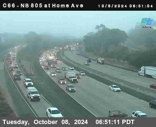 NB 805 at Home Ave (On Ramp)