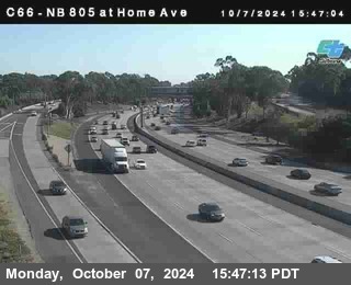 NB 805 at Home Ave (On Ramp)