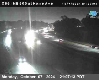 NB 805 at Home Ave (On Ramp)