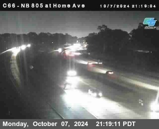 NB 805 at Home Ave (On Ramp)