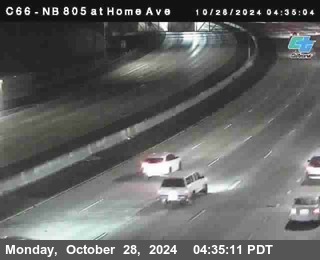 NB 805 at Home Ave (On Ramp)