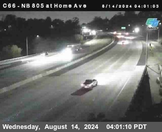 NB 805 at Home Ave (On Ramp)