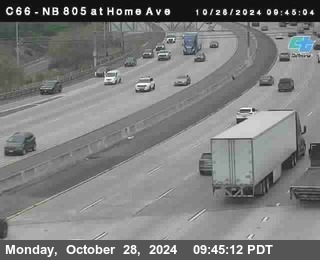 NB 805 at Home Ave (On Ramp)