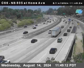 NB 805 at Home Ave (On Ramp)