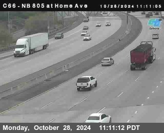 NB 805 at Home Ave (On Ramp)