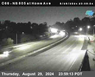 NB 805 at Home Ave (On Ramp)