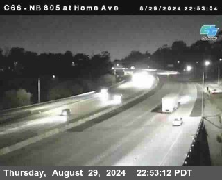 NB 805 at Home Ave (On Ramp)