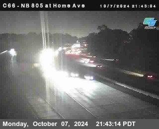 NB 805 at Home Ave (On Ramp)