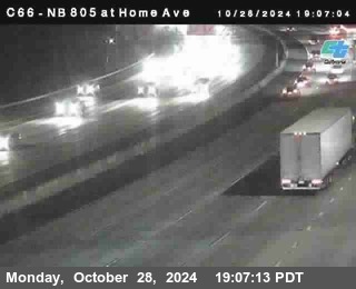 NB 805 at Home Ave (On Ramp)