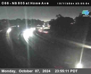 NB 805 at Home Ave (On Ramp)