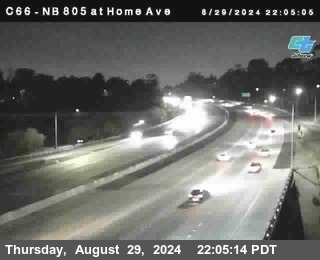 NB 805 at Home Ave (On Ramp)