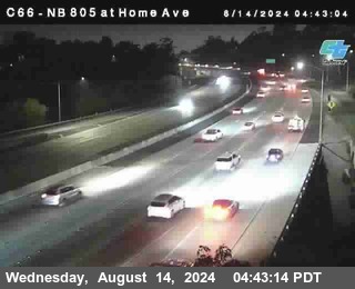 NB 805 at Home Ave (On Ramp)