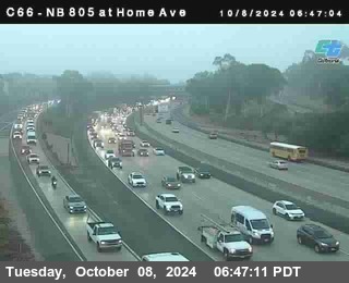 NB 805 at Home Ave (On Ramp)