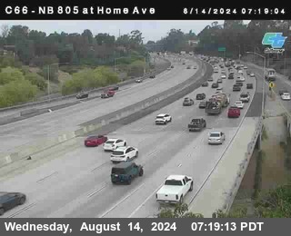 NB 805 at Home Ave (On Ramp)