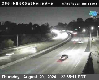 NB 805 at Home Ave (On Ramp)