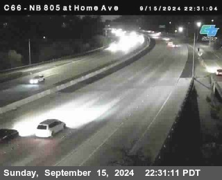 NB 805 at Home Ave (On Ramp)