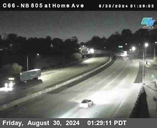 NB 805 at Home Ave (On Ramp)