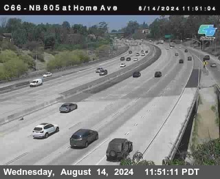 NB 805 at Home Ave (On Ramp)