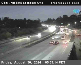 NB 805 at Home Ave (On Ramp)