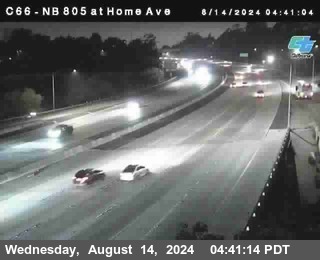 NB 805 at Home Ave (On Ramp)