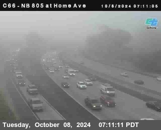 NB 805 at Home Ave (On Ramp)