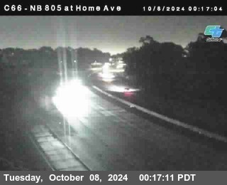 NB 805 at Home Ave (On Ramp)